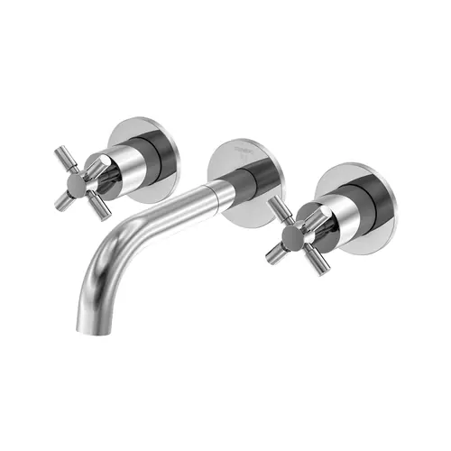 Steinberg Série 250 robinetterie de lavabo, set complet, 3 trous, incl. corps dencastrement, saillie 195mm