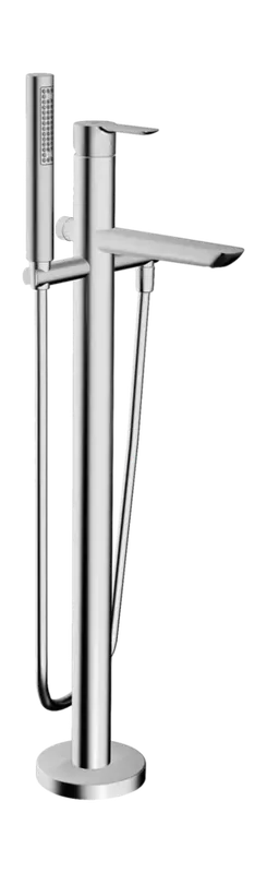 HANSA HANSALIGNA robinetterie de baignoire, au sol, 1 jet, avec dispositif de sécurité, saillie 200mm, chromé