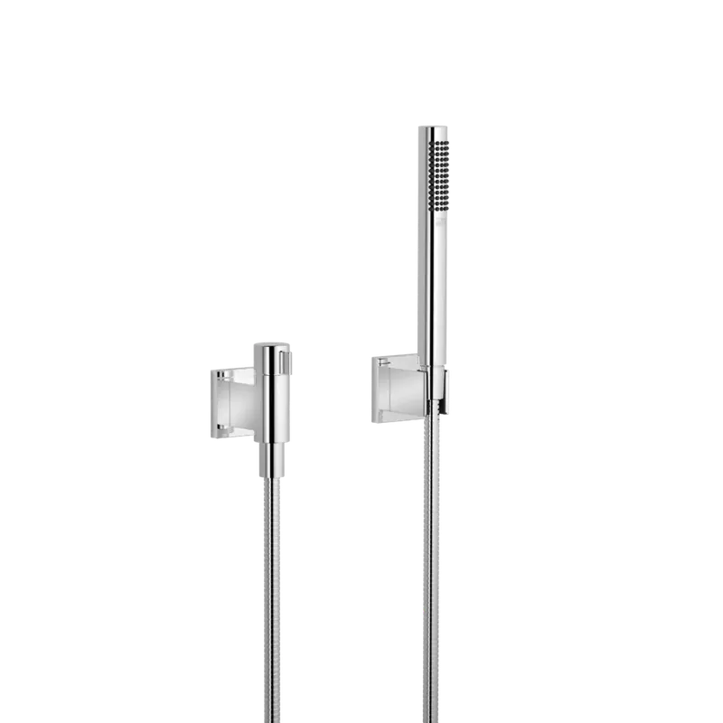 Garniture de douche Dornbracht avec rosaces individuelles, avec régulateur de débit