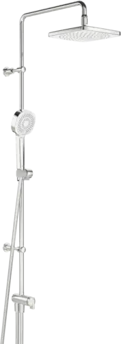 HANSA HANSABASICJET Système de douche, douche de tête 200x200mm, carré, débit éco, saillie 407 mm