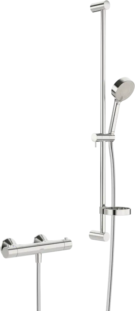 Robinet de douche HANSA HANSAUNITA, barre de support de douche 952 mm, 3 jets, chromé
