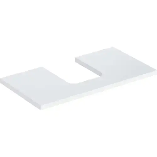 Plaque de lavabo Geberit ONE, découpe au centre, pour lavabo à poser en forme de coupe, 90x3x47cm