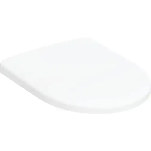 Siège de WC Geberit Renova, abaissement automatique, fixation depuis dessus, charnières Quick-Release