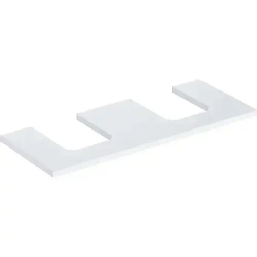 Plaque de lavabo Geberit ONE, découpe double, pour lavabo à poser en forme de coupe, 120x3x47cm