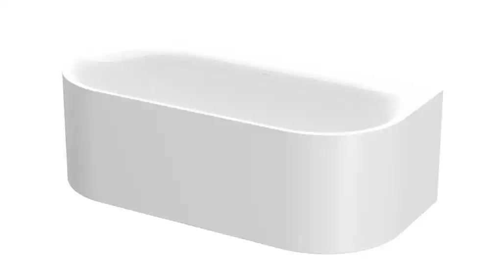 BetteLux Oval Silhouette I Baignoire en applique, 2 inclinaisons du dossier, 1800x850x450mm