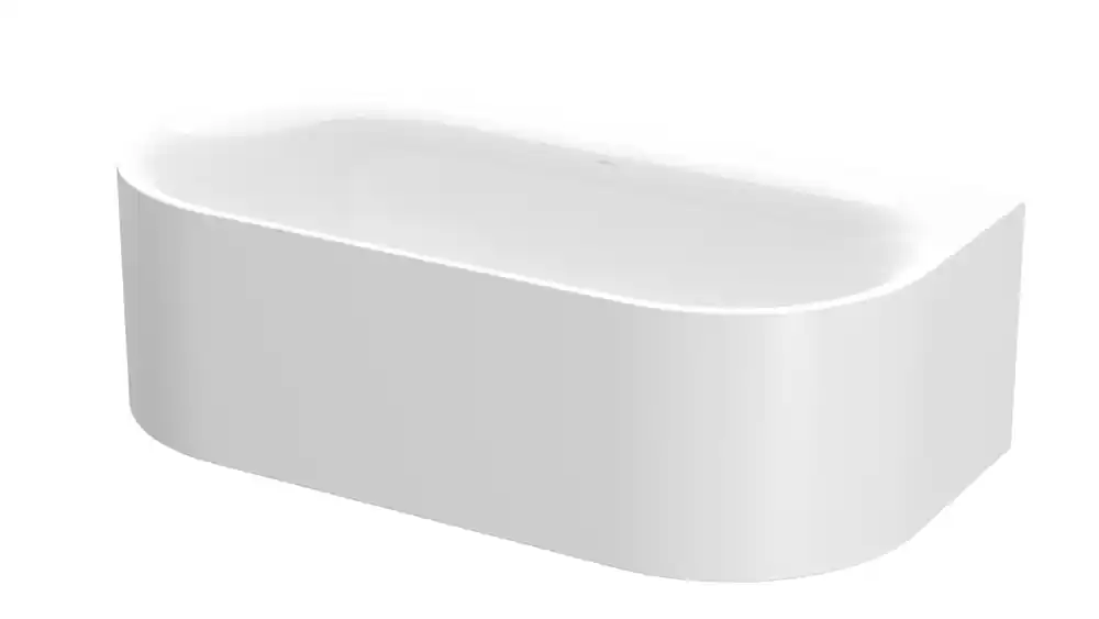 BetteLux Oval Silhouette I Baignoire en applique, 2 inclinaisons du dossier, 1900x950x450mm