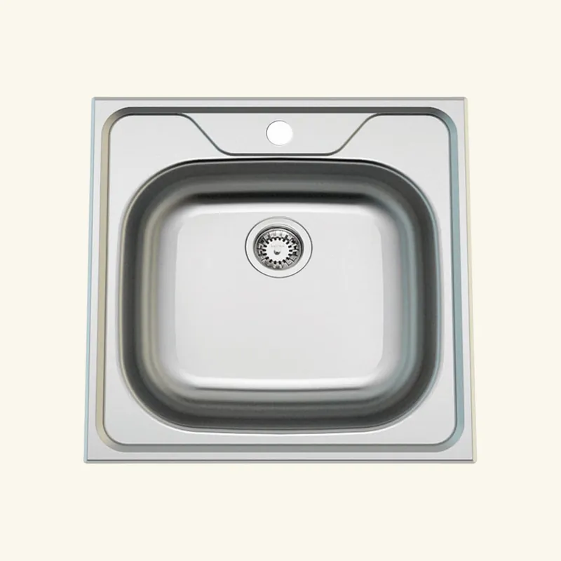 Évier inox Ewi OPALE 1 bac carré 480