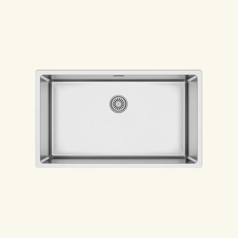 Evier inox sous-plan MAX 1 grand bac 750x440