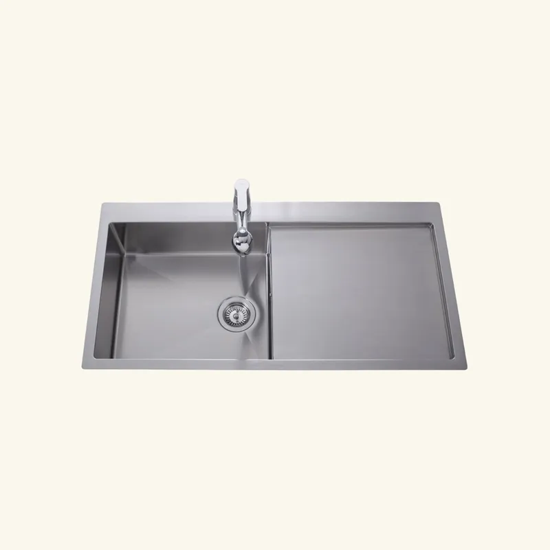 Evier inox Helika LUNY 1 grand bac 1 égouttoir droite