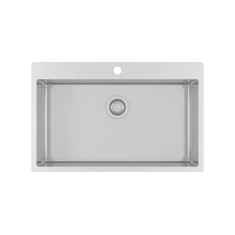 Evier inox lisse Helika LUNY 1 bac 790x505 mm