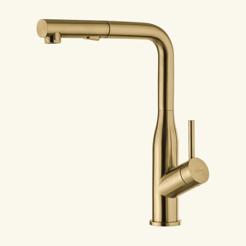 Robinet douchette Luisina inox PVD doré ARCHIE