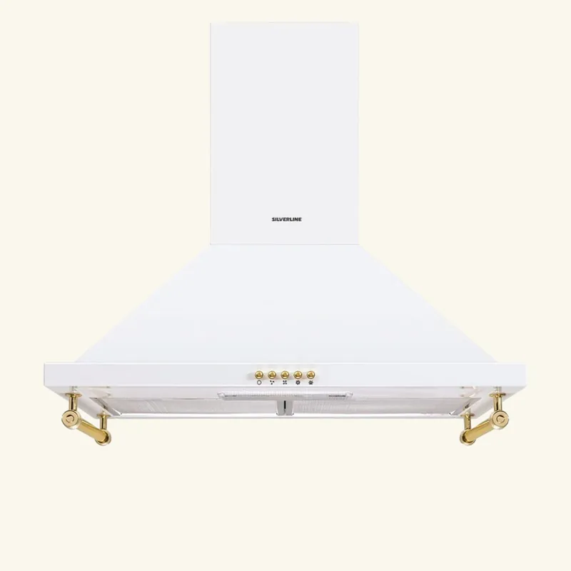Hotte vintage murale Silverline OSIRIS blanc mat 90 cm
