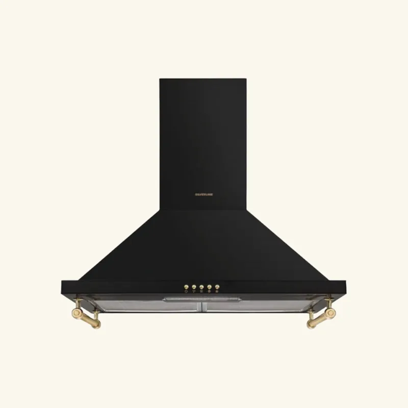 Hotte vintage murale Silverline OSIRIS noir 90 cm
