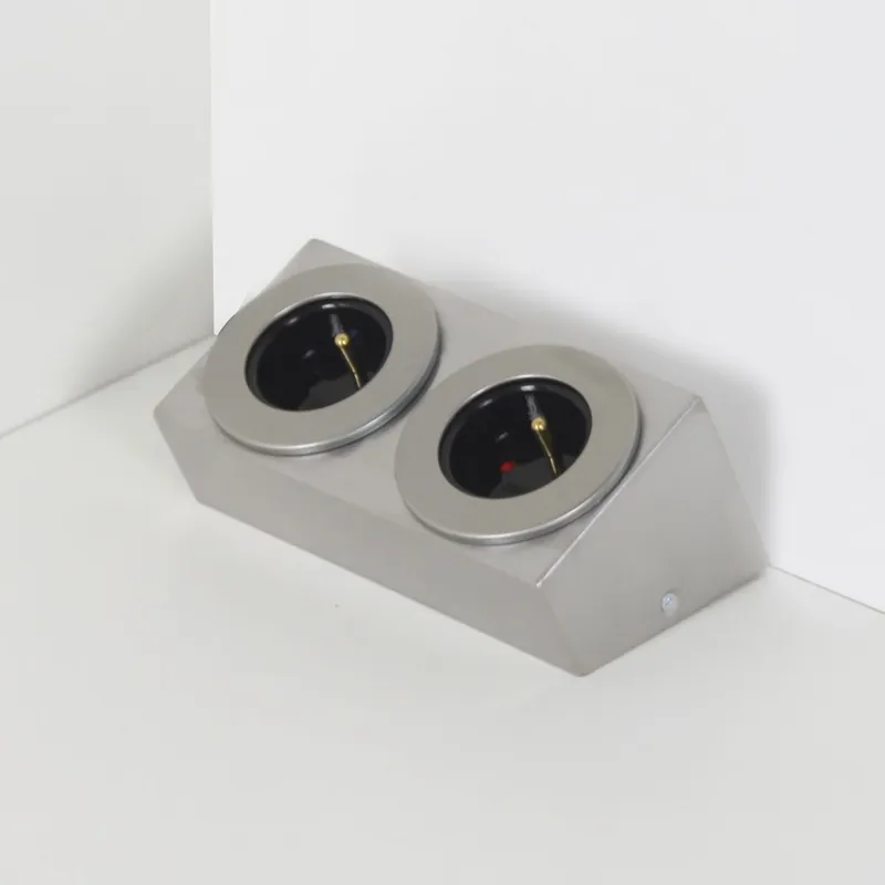 Prise cuisine BARRY - Double prise inox brossé