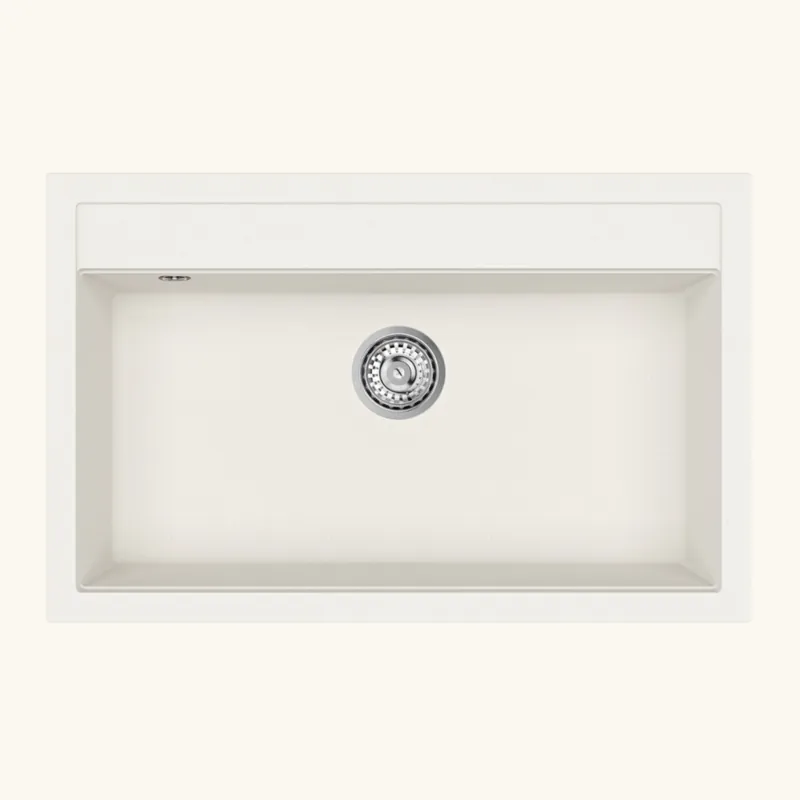 Évier granit blanc Helika QUADRO 1 bac