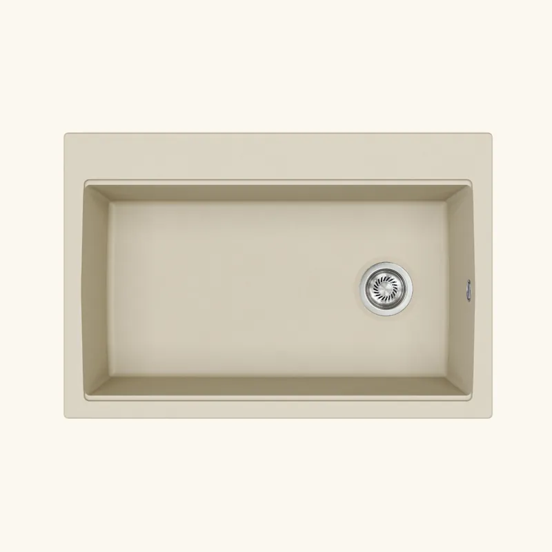 Evier granit Turtl Helika LARGUS beige 1 bac XL 840x560
