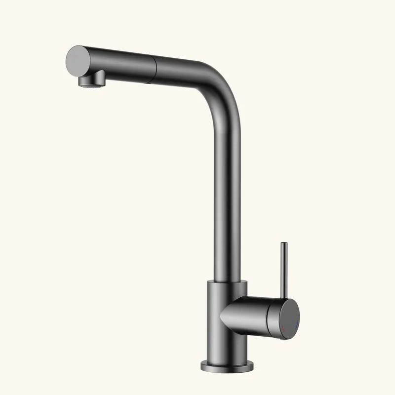 Robinet douchette inox noir métallisé MAYA