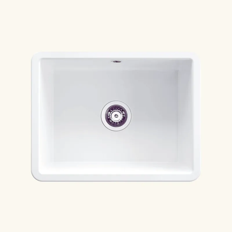 Évier céramique blanc Deante LUMI 1 bac 56x43 cm