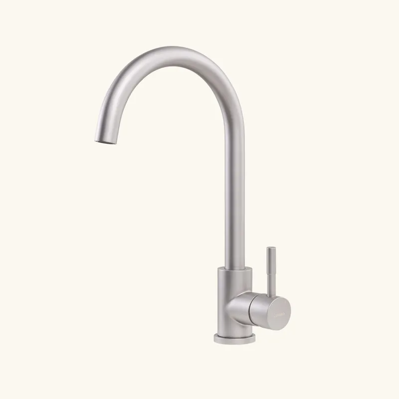 Robinet Luisina inox massif SIMON gris perle