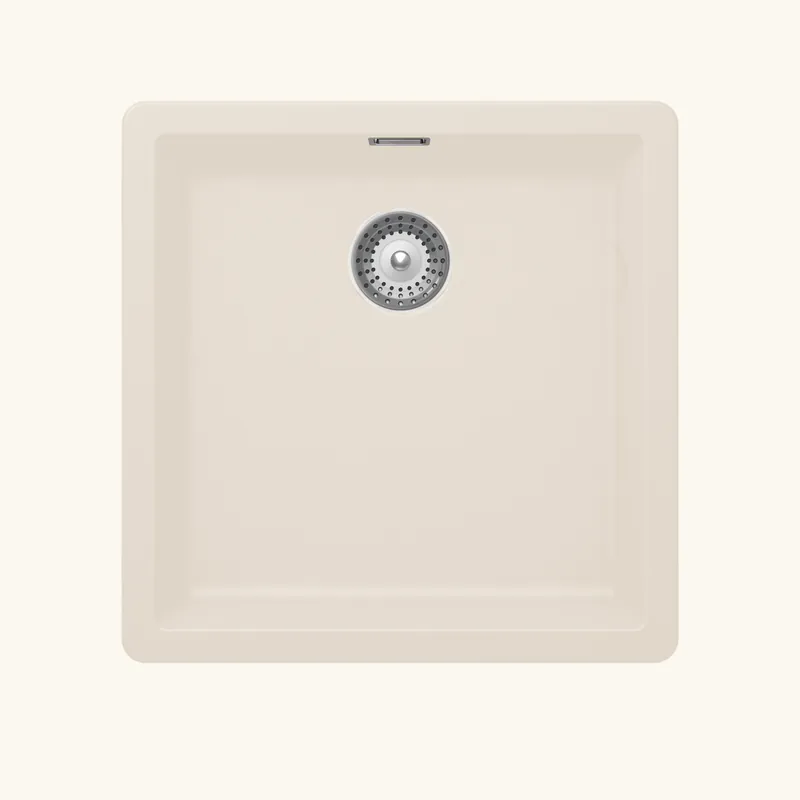 Évier sous-plan granit beige Luisina MAELLA 1 bac 456x456