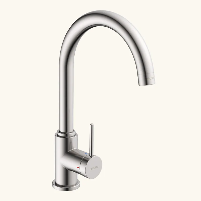Robinet cuisine Luisina bec pivotant inox RAPHAEL