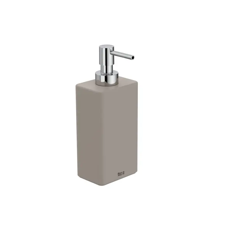 Distributeur Ona de savon liquide à poser gris mat réf A817673C80 ROCA