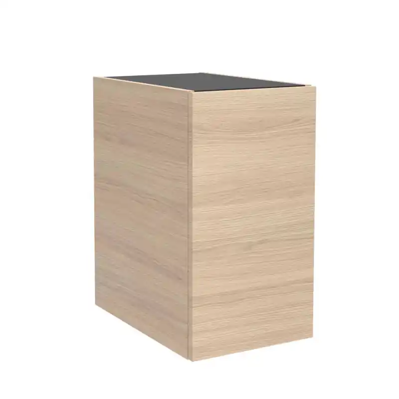 Coquette faible profondeur 1 porte réversible Alliance Chêne Sienna 30 cm réf 119671 SALGAR