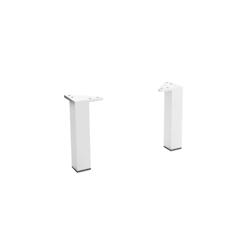 Jeu de 2 pieds anodisé pour meuble réf 97159 SALGAR