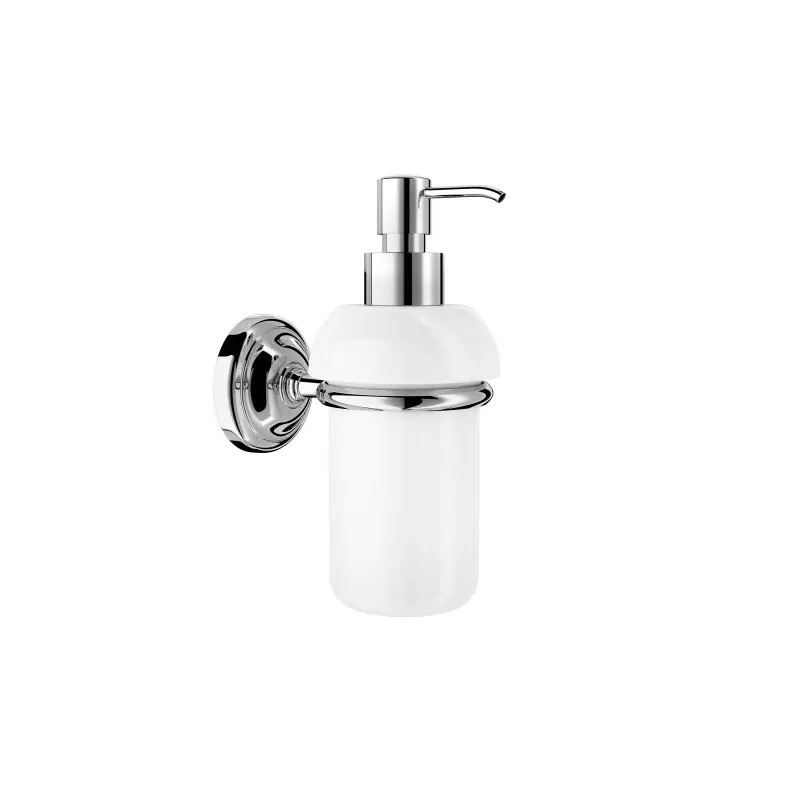 Distributeur de savon liquide Carmen à fixer au mur en inox et verre réf A817006001 ROCA