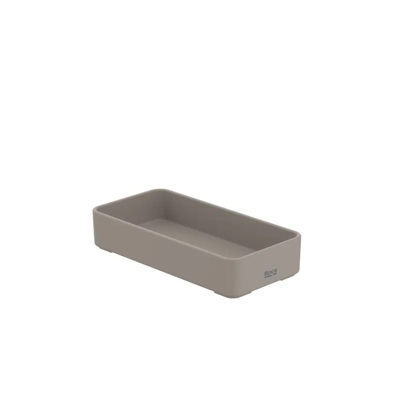 Boîte de rangemen Ona 151,4x74,6x30 mm gris mat réf A817671C80 ROCA