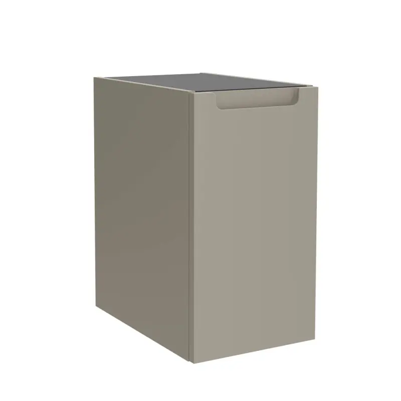 Module Monterrey 30 cm avec 1 porte ouverture droite Moon Gris réf 119334 SALGAR
