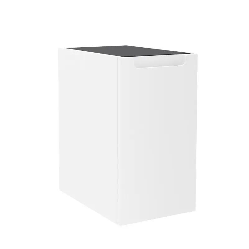 Module Monterrey 30 cm avec 1 porte ouverture droite blanc brillant réf 96543 SALGAR
