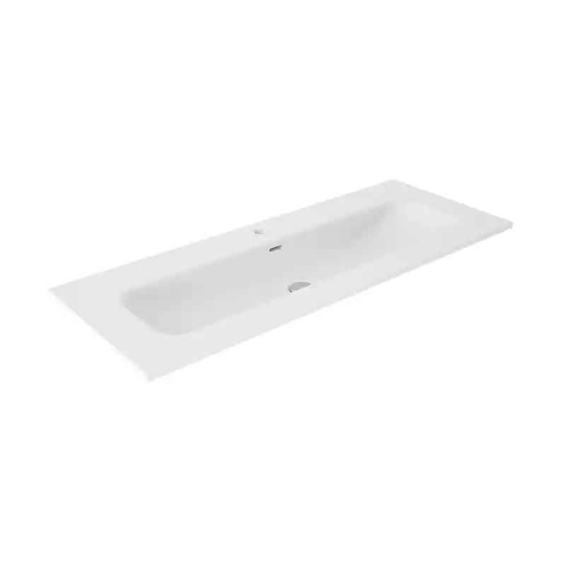 Vasque céramique de 100 cm Idea blanc brillant réf 76699 VisoBath