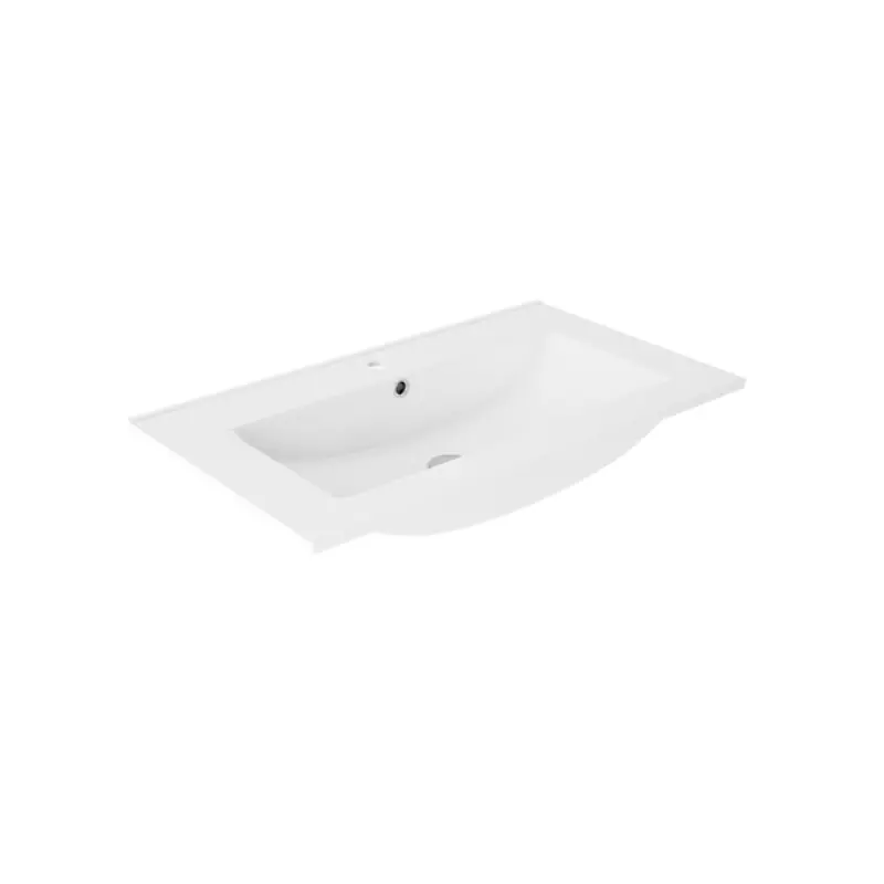 Vasque céramique de 80 cm Flat blanc brillant réf 80022 VisoBath