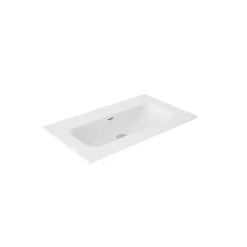 Vasque céramique de 80 cm Idea blanc brillant non percé réf 60900 VisoBath