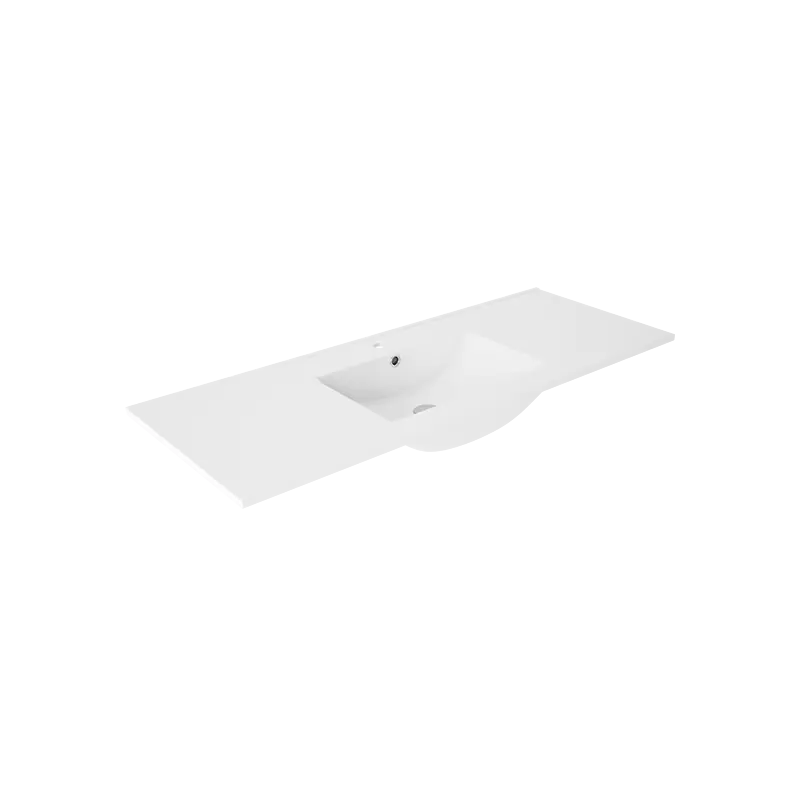 Vasque céramique de 120 cm Flat blanc brillant réf 80081 VisoBath