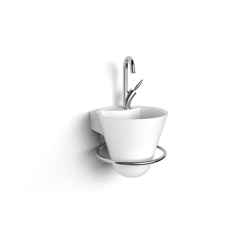 Lave-mains Cône blanc sans accessoires réf 1147001 DECOTEC