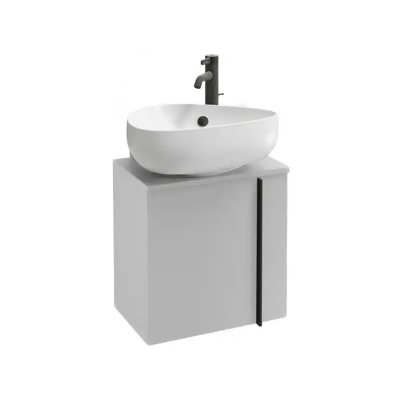 Meuble 1 porte ouverture à droite Nouvelle vague 45.2 cm finition mélaminé réf EB3045D-MM Jacob Delafon