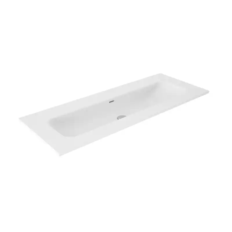 Vasque céramique de 120 cm Idea blanc brillant non percé réf 60902 VisoBath