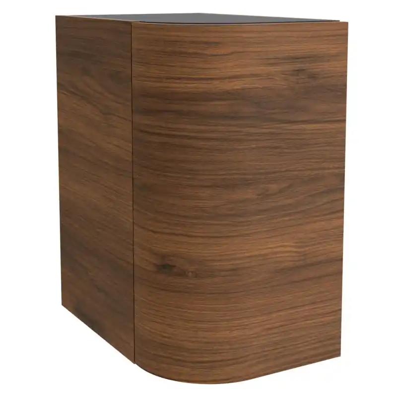 Coquette arrondie 30 cm Alliance Noyer Maya 1 porte réversible réf 102832 Salgar