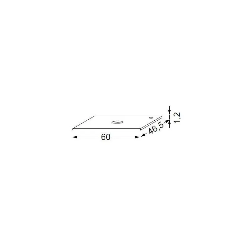 Table en verre pour vasque à poser Halo de 60 à 180 cm SANIJURA