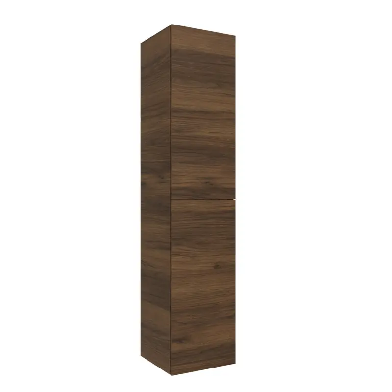 Colonne 160 cm Alliance noyer maya 2 portes réversibles réf 102835 SALGAR
