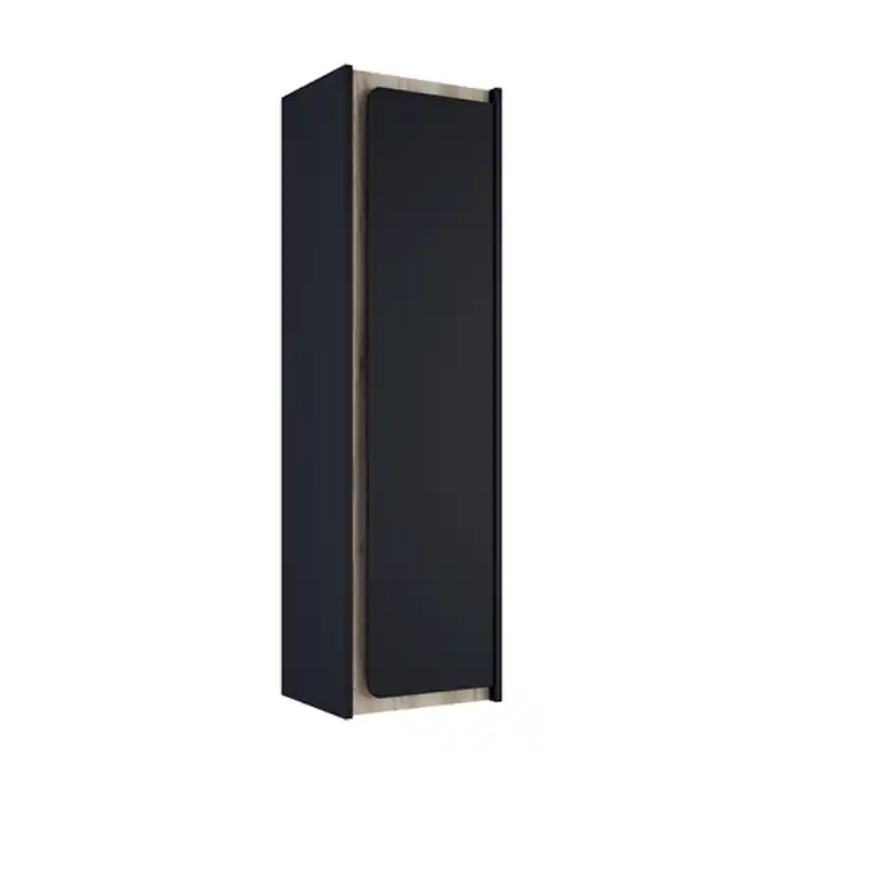 Colonne 1 porte INDICO 120 cm Navy finition ALISO avec 4 étagères réf 77570 VISOBath