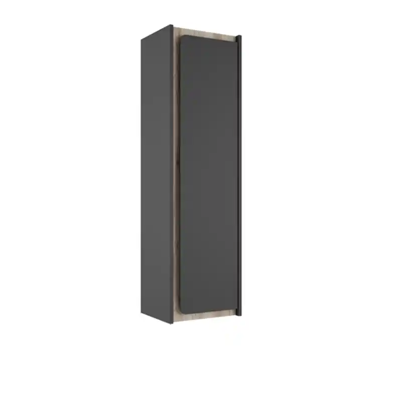Colonne 1 porte INDICO 120 cm Ceniza finition ALISO avec 4 étagères réf 77560 VISOBath