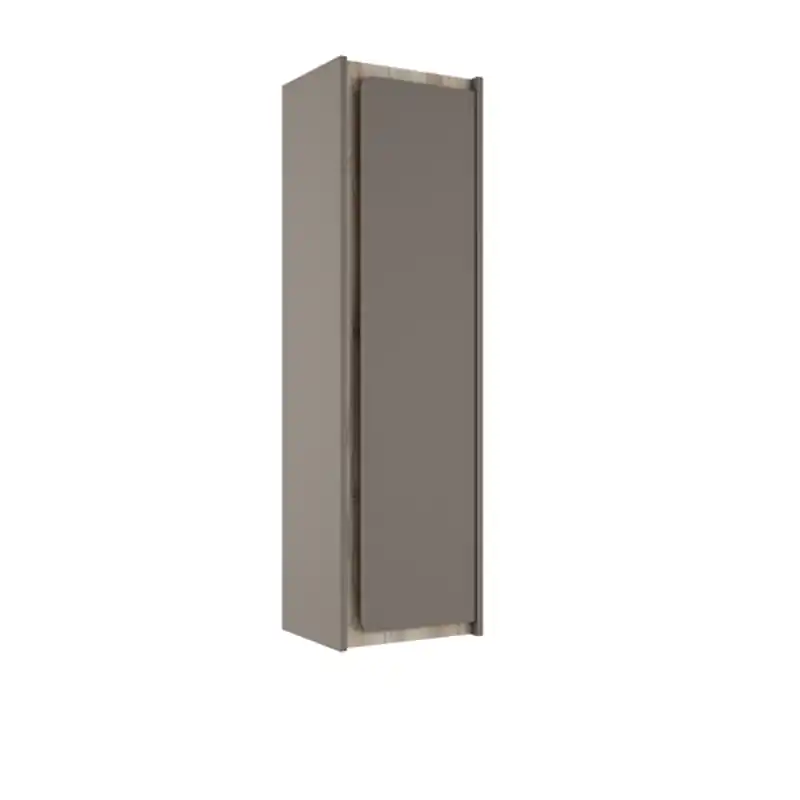 Colonne 1 porte INDICO 120 cm QUARZO finition ALISO avec 4 étagères réf 77560 VISOBath