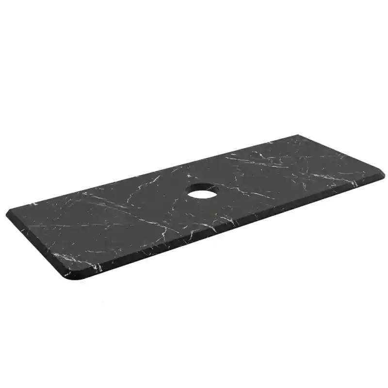Plan de toilette pierre Noir MARQUINA UNIIQ 80 cm réf 96795 SALGAR
