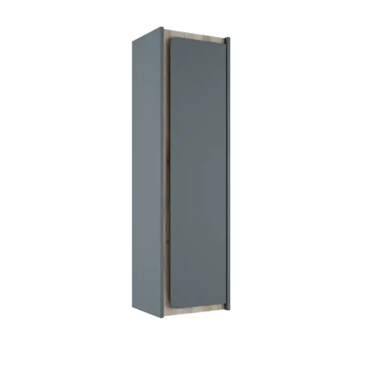 Colonne 1 porte INDICO 120 cm AVIO finition ALISO avec 4 étagères réf 77555 VISOBath