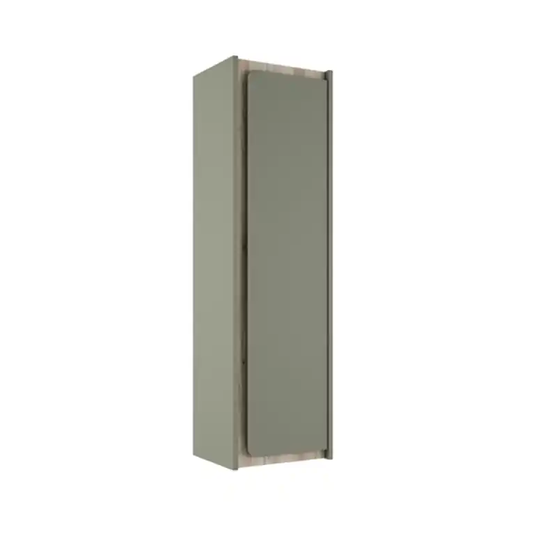 Colonne 1 porte INDICO 120 cm Musgo finition ALISO avec 4 étagères réf 77550 VISOBath
