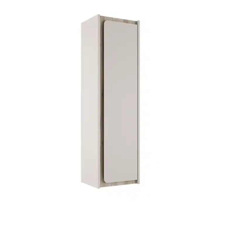 Colonne 1 porte INDICO 120 cm Cotton finition ALISO avec 4 étagères réf 77540 VISOBath