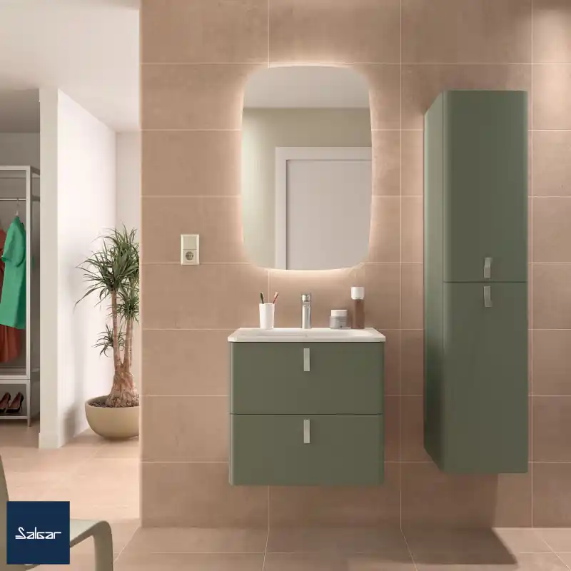 Meuble UNIIQ 60 cm 2 tiroirs Bosque réf 96598 SALGAR